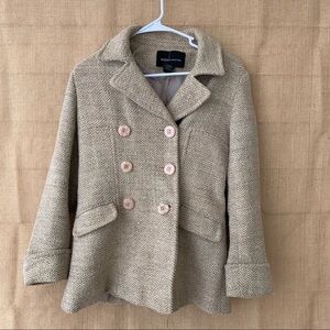 Moda International Winter Peacoat Jacket Women’s Size Small Wool Blend